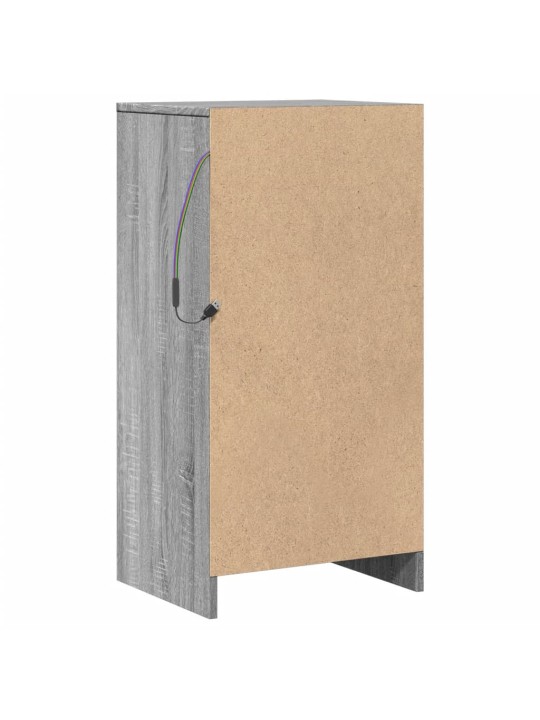 Příborník s led šedý sonoma 42,5 x 34 x 85 cm kompozitní dřevo