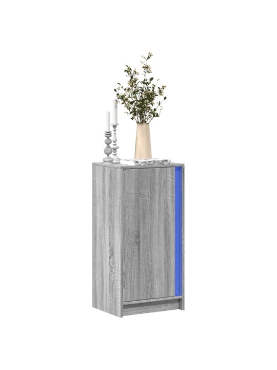 Příborník s led šedý sonoma 42,5 x 34 x 85 cm kompozitní dřevo