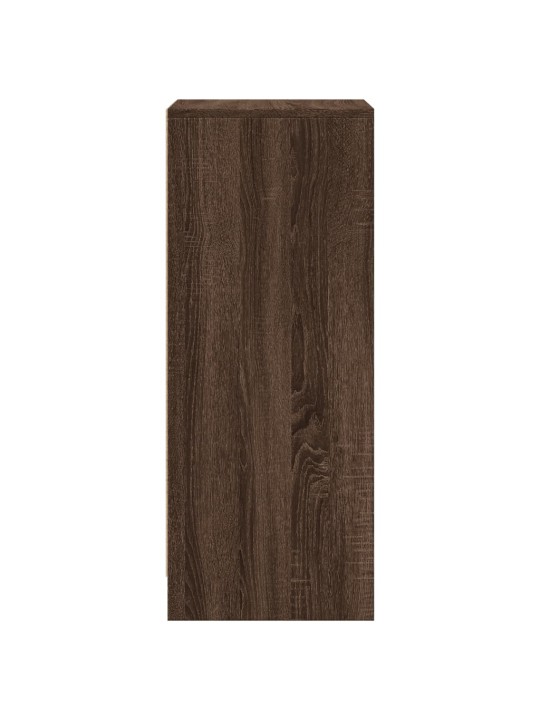 Příborník s led hnědý dub 42,5 x 34 x 85 cm kompozitní dřevo