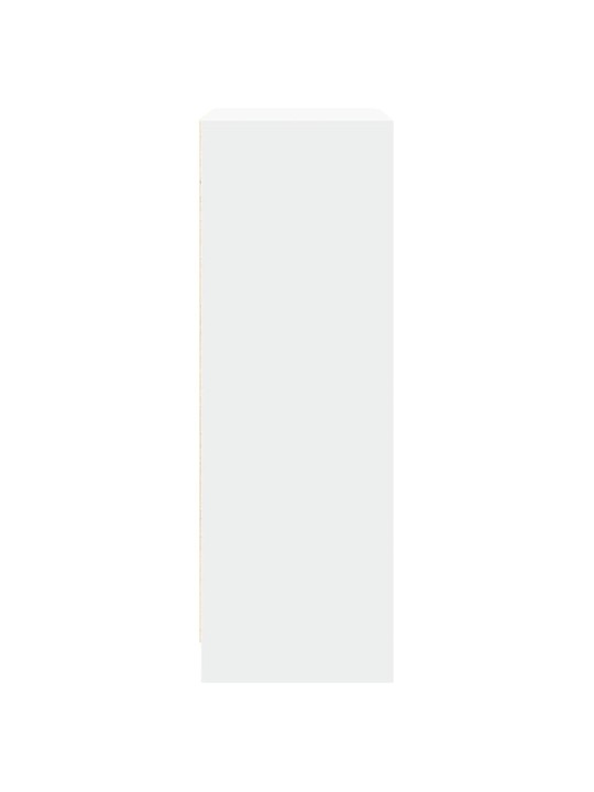 Příborník LED bílý 77 x 34 x 100 cm kompozitní dřevo