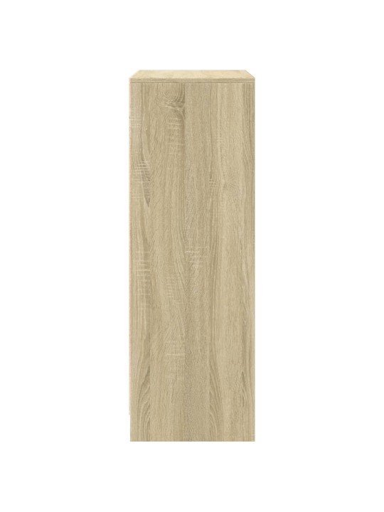 Příborník LED dub sonoma 77 x 34 x 100 cm kompozitní dřevo