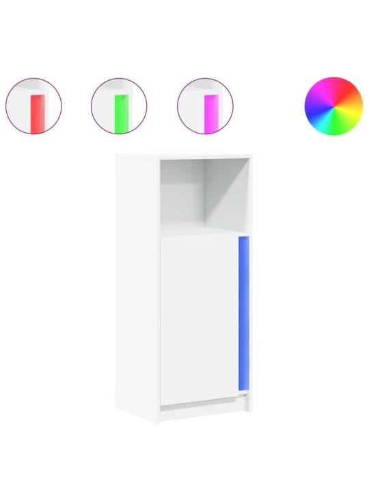 Příborník LED bílý 42,5 x 34 x 100 cm kompozitní dřevo