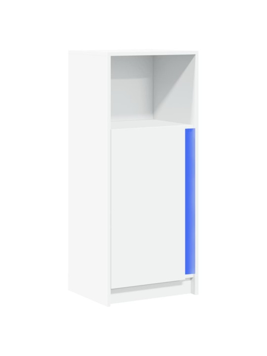 Příborník LED bílý 42,5 x 34 x 100 cm kompozitní dřevo