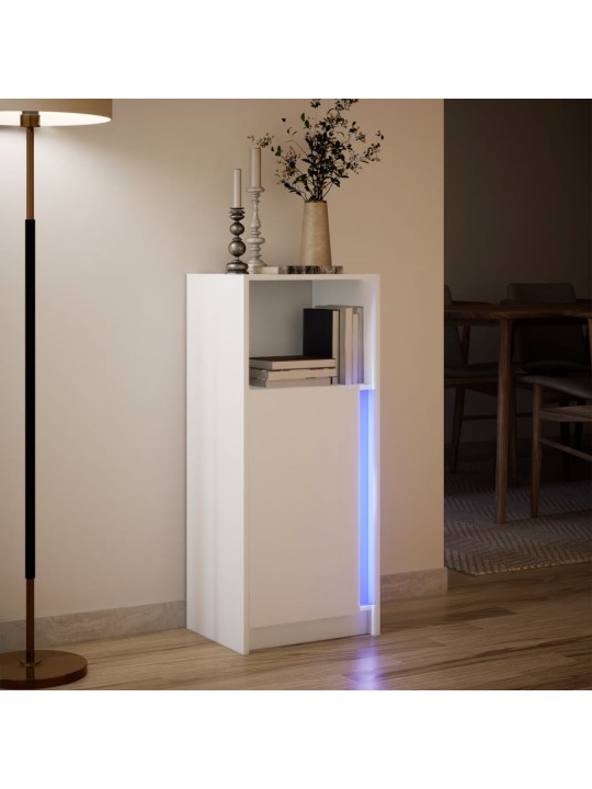 Příborník LED bílý 42,5 x 34 x 100 cm kompozitní dřevo