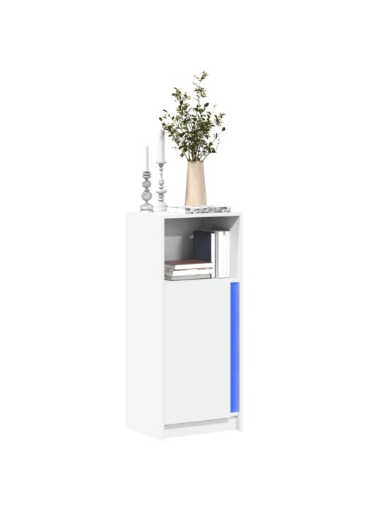 Příborník LED bílý 42,5 x 34 x 100 cm kompozitní dřevo