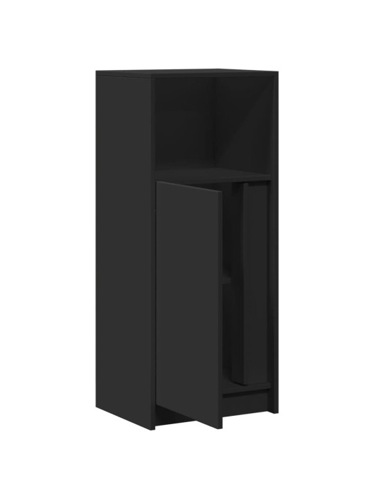 Příborník LED černý 42,5 x 34 x 100 cm kompozitní dřevo
