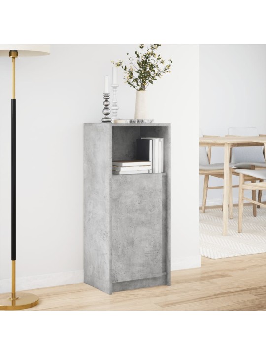 Příborník LED betonově šedý 42,5 x 34 x 100 cm kompozitní dřevo