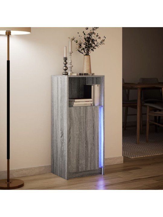 Příborník led šedý sonoma 42,5 x 34 x 100 cm kompozitní dřevo