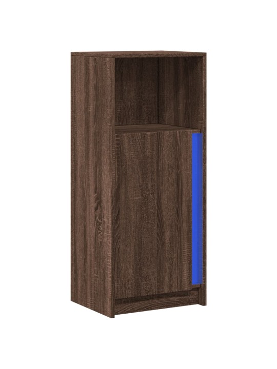 Příborník led hnědý dub 42,5 x 34 x 100 cm kompozitní dřevo
