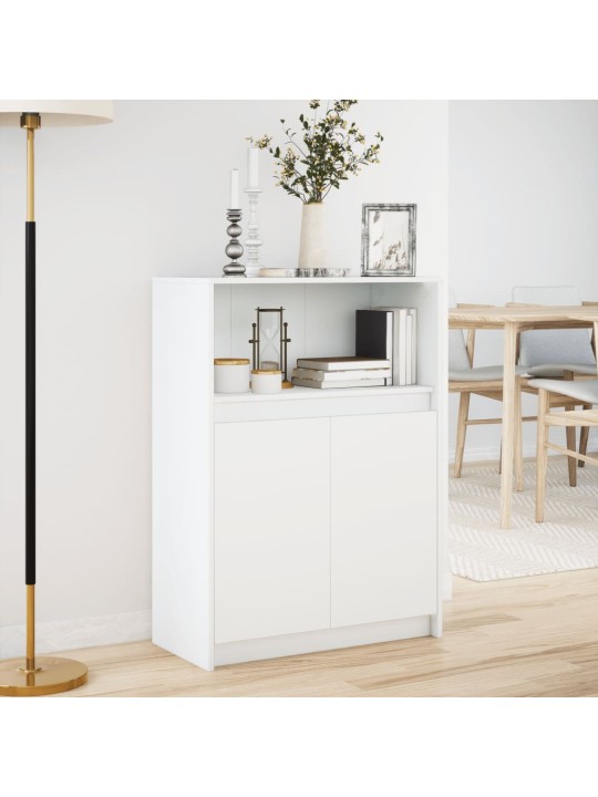 Příborník LED bílý 72 x 34 x 100 cm kompozitní dřevo