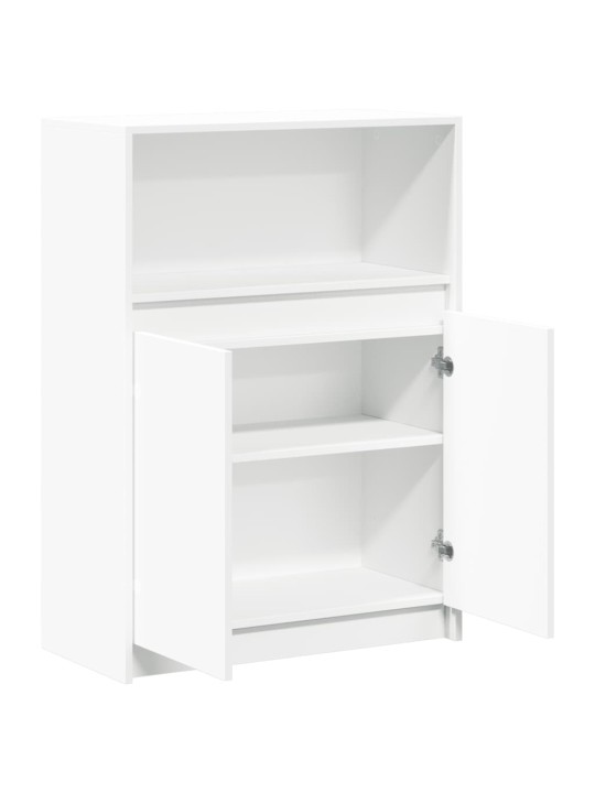 Příborník LED bílý 72 x 34 x 100 cm kompozitní dřevo