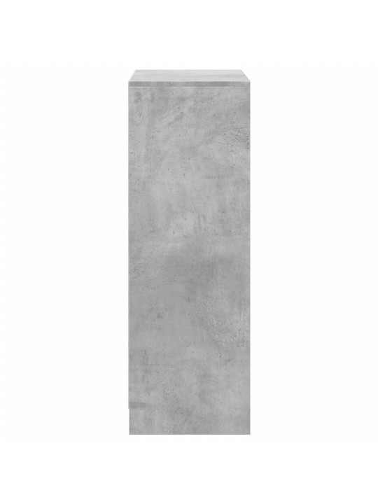 Příborník LED betonově šedý 72 x 34 x 100 cm kompozitní dřevo