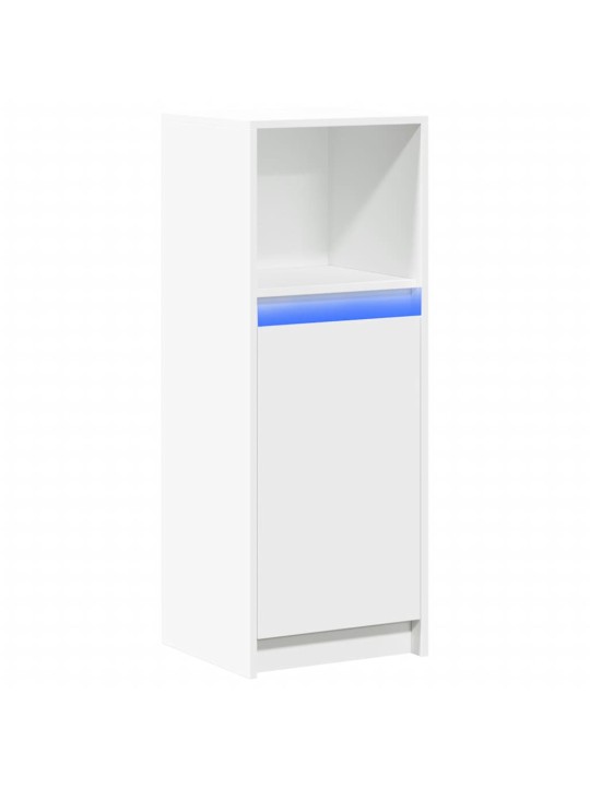 Příborník LED bílý 38 x 34 x 100 cm kompozitní dřevo