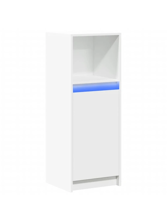 Příborník LED bílý 38 x 34 x 100 cm kompozitní dřevo
