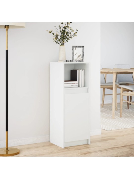 Příborník LED bílý 38 x 34 x 100 cm kompozitní dřevo