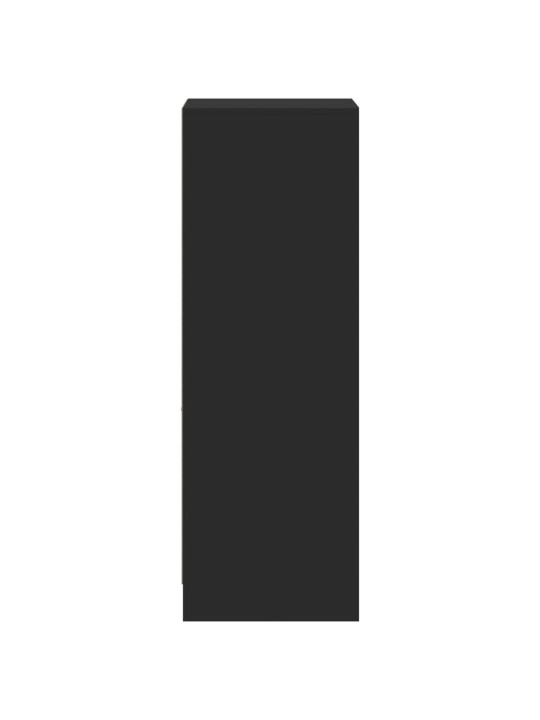 Příborník LED černý 38 x 34 x 100 cm kompozitní dřevo