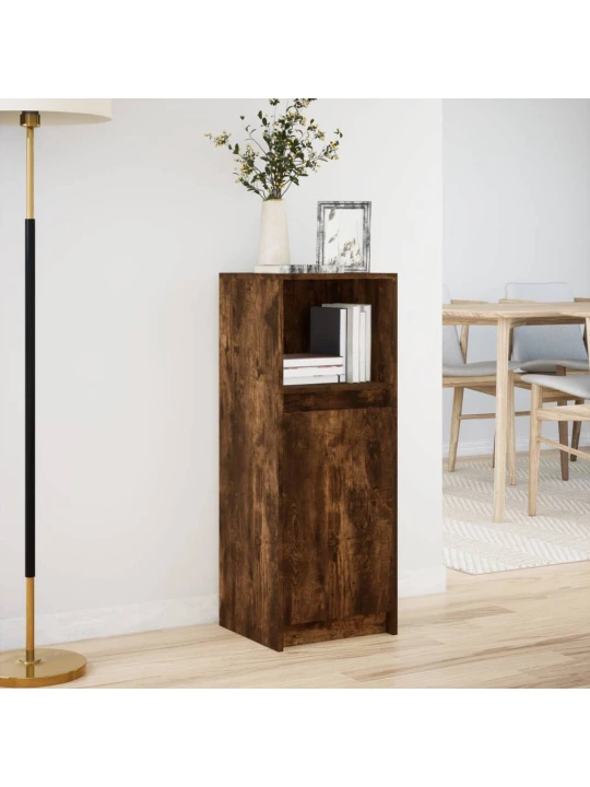 Příborník led kouřový dub 38 x 34 x 100 cm kompozitní dřevo