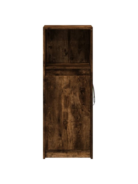 Příborník led kouřový dub 38 x 34 x 100 cm kompozitní dřevo