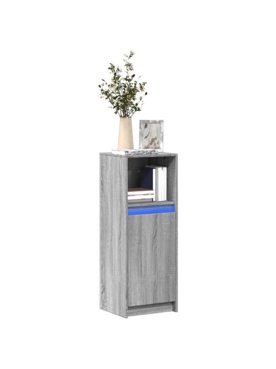 Příborník led šedý sonoma 38 x 34 x 100 cm kompozitní dřevo