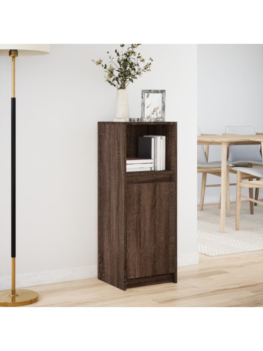 Příborník led hnědý dub 38 x 34 x 100 cm kompozitní dřevo