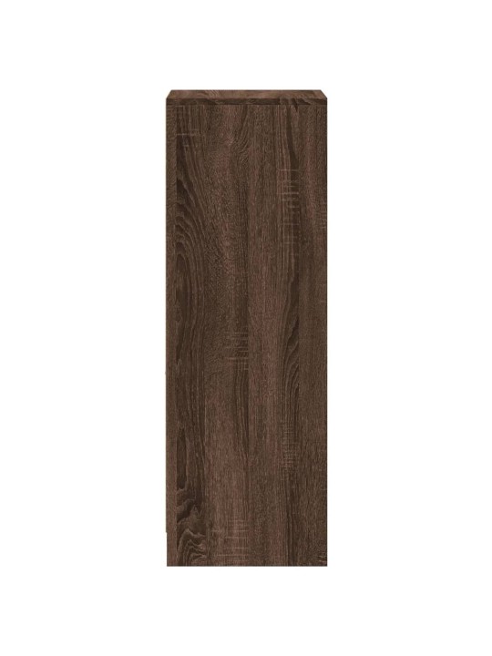Příborník led hnědý dub 38 x 34 x 100 cm kompozitní dřevo