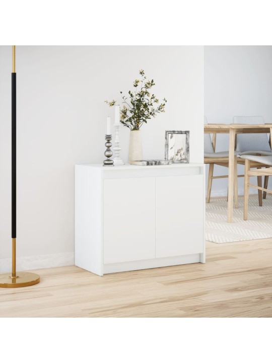 Příborník LED bílý 72 x 34 x 61 cm kompozitní dřevo