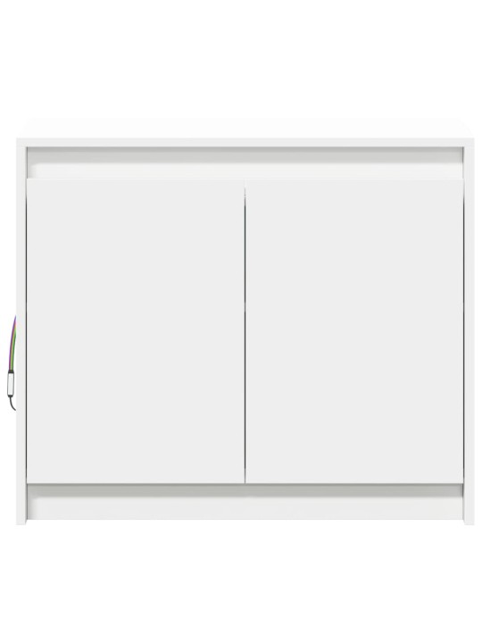Příborník LED bílý 72 x 34 x 61 cm kompozitní dřevo