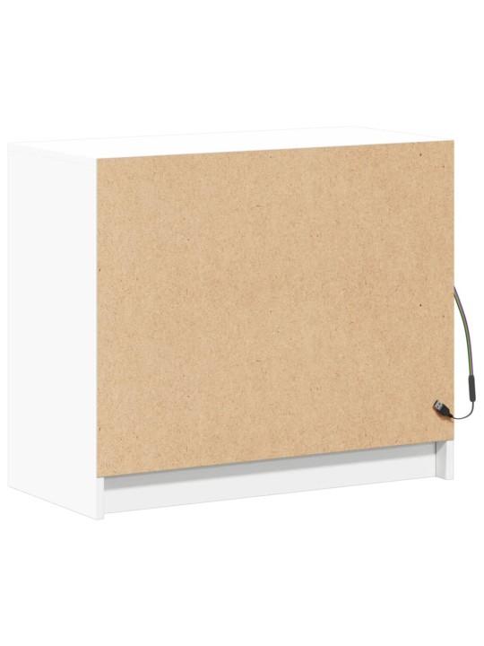 Příborník LED bílý 72 x 34 x 61 cm kompozitní dřevo