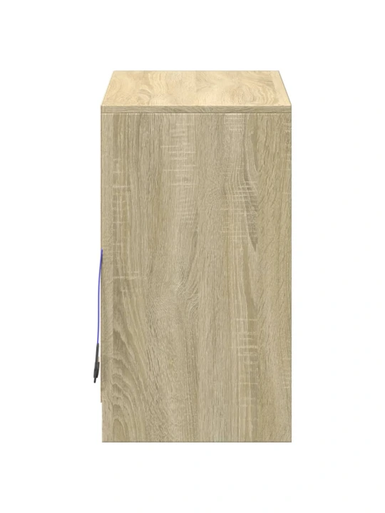 Příborník LED dub sonoma 72 x 34 x 61 cm kompozitní dřevo
