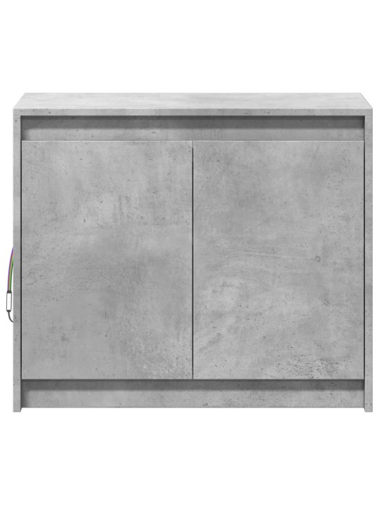 Příborník LED betonově šedý 72 x 34 x 61 cm kompozitní dřevo