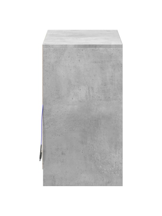 Příborník LED betonově šedý 72 x 34 x 61 cm kompozitní dřevo