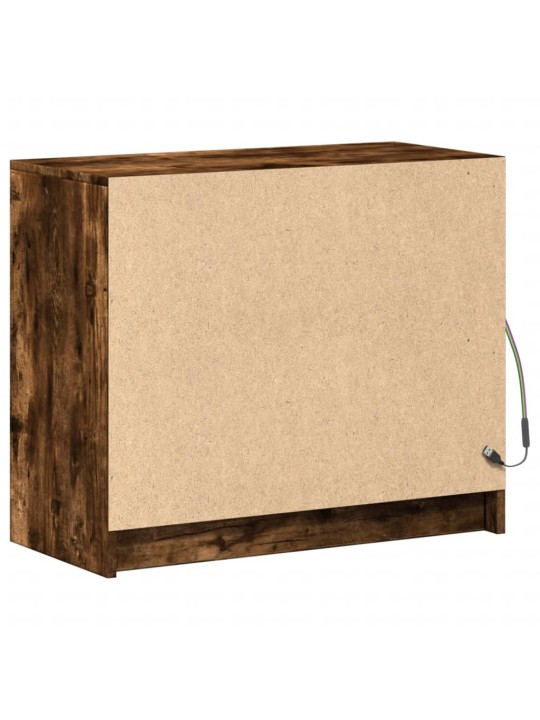 Příborník led kouřový dub 72 x 34 x 61 cm kompozitní dřevo