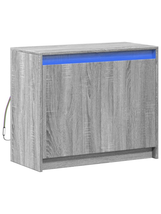 Příborník led šedý sonoma 72 x 34 x 61 cm kompozitní dřevo