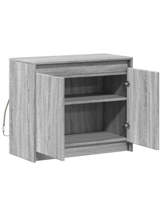 Příborník led šedý sonoma 72 x 34 x 61 cm kompozitní dřevo