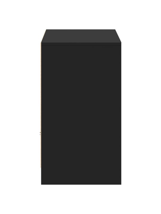 TV skříňka s LED černá 91 x 34 x 61 cm kompozitní dřevo