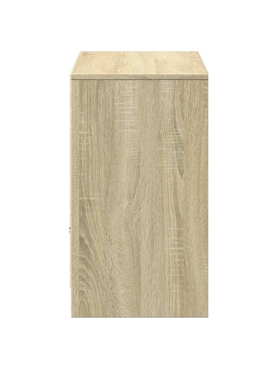 TV skříňka s LED dub sonoma 91 x 34 x 61 cm kompozitní dřevo
