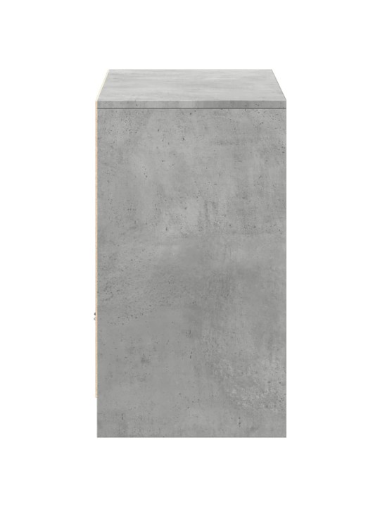 TV skříňka s LED betonově šedá 91 x 34 x 61 cm kompozitní dřevo