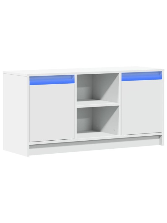 TV skříňka s LED bílá 100 x 34 x 50 cm kompozitní dřevo