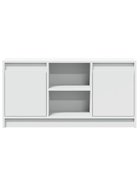 TV skříňka s LED bílá 100 x 34 x 50 cm kompozitní dřevo