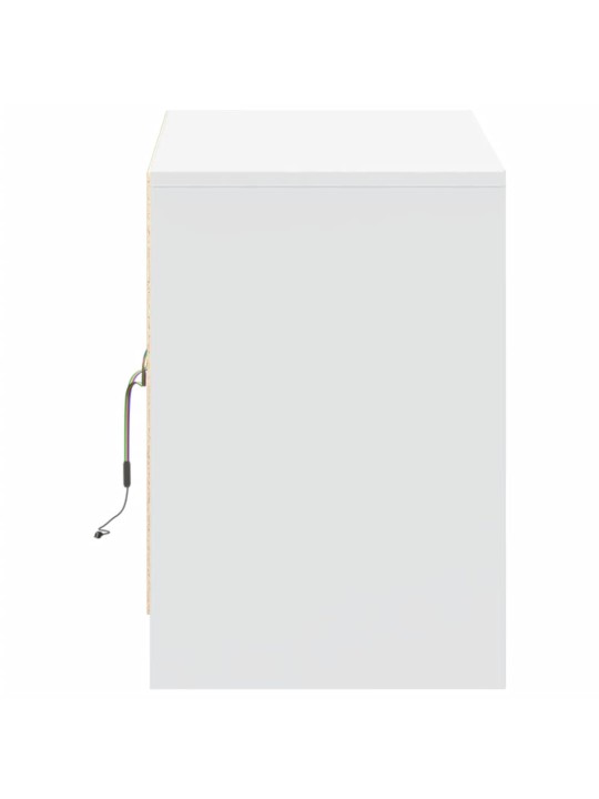 TV skříňka s LED bílá 100 x 34 x 50 cm kompozitní dřevo