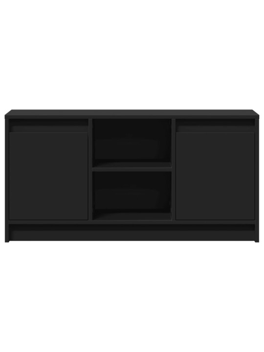 TV skříňka s LED černá 100 x 34 x 50 cm kompozitní dřevo