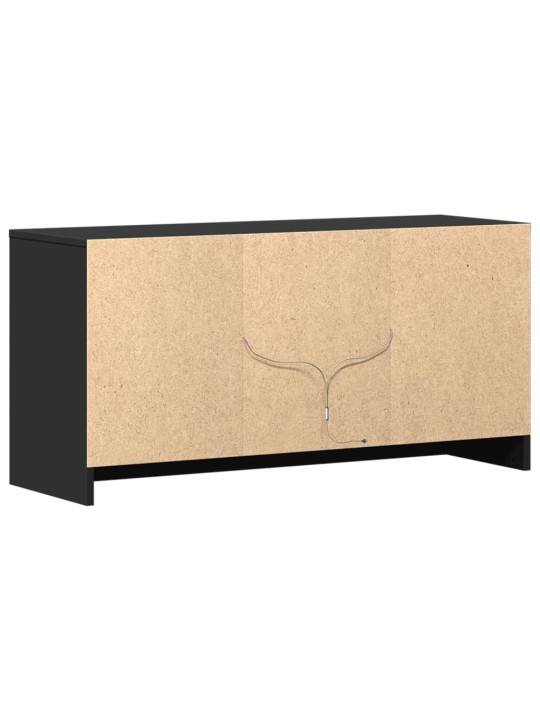 TV skříňka s LED černá 100 x 34 x 50 cm kompozitní dřevo