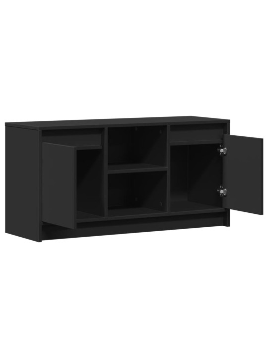 TV skříňka s LED černá 100 x 34 x 50 cm kompozitní dřevo