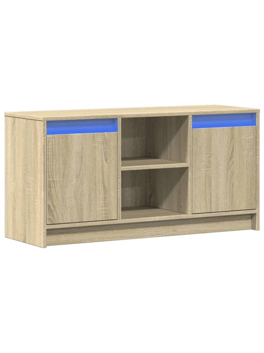 TV skříňka s LED dub sonoma 100 x 34 x 50 cm kompozitní dřevo