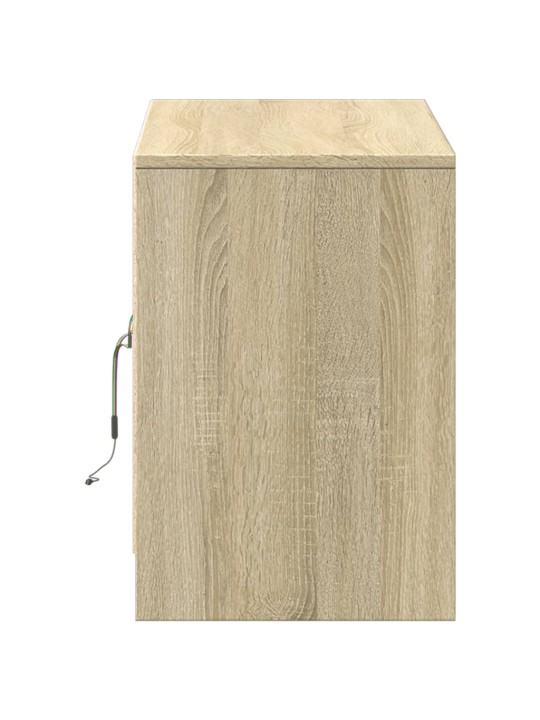 TV skříňka s LED dub sonoma 100 x 34 x 50 cm kompozitní dřevo