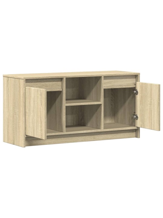 TV skříňka s LED dub sonoma 100 x 34 x 50 cm kompozitní dřevo