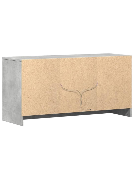 TV skříňka s LED betonově šedá 100x34x50 cm kompozitní dřevo