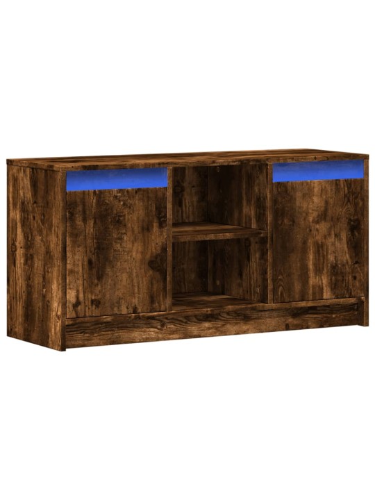 Tv skříňka s led kouřový dub 100 x 34 x 50 cm kompozitní dřevo