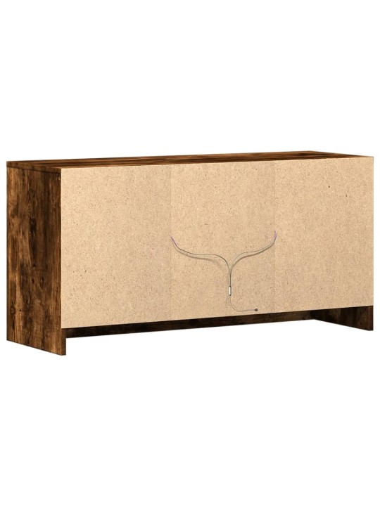 Tv skříňka s led kouřový dub 100 x 34 x 50 cm kompozitní dřevo