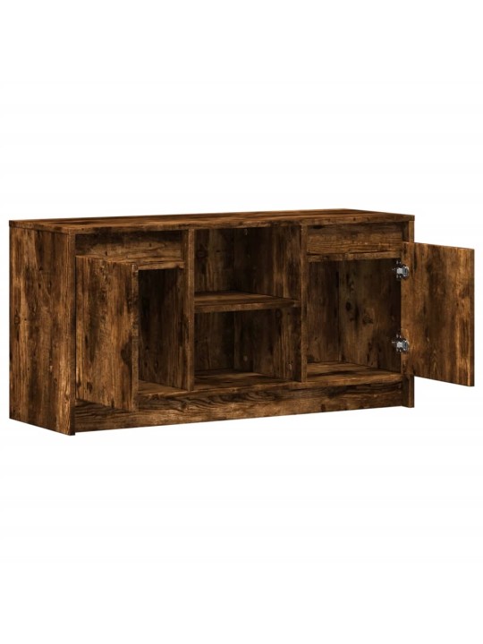 Tv skříňka s led kouřový dub 100 x 34 x 50 cm kompozitní dřevo